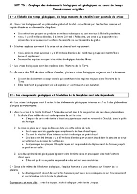 evenements biologiques Book