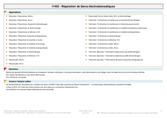 cours bac pro electrodomestiques Book