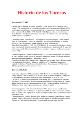 toreros Book