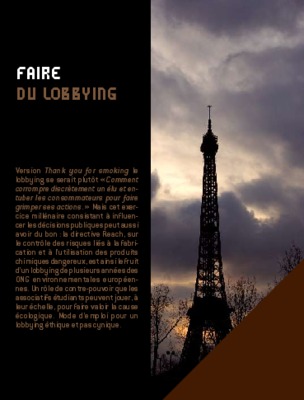faire du lobbying Book