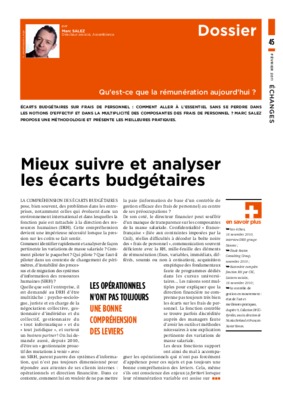 les ecarts budgetaires Book
