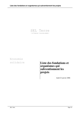 subventionnent Book