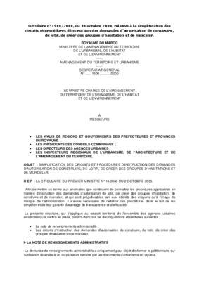 circulaire 1500 2000 explication Book