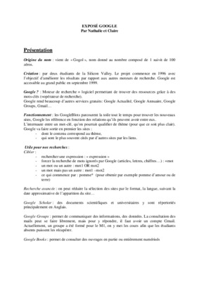 google expose anglais Book