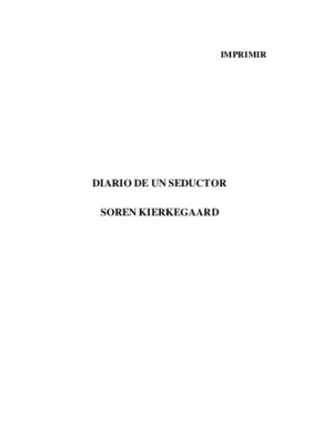diario de un seductor Book