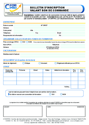 remplir une facture type prise en charge opca transports Book