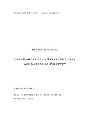 les chants de maldoror Book