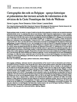 etudes des sols belgique Book
