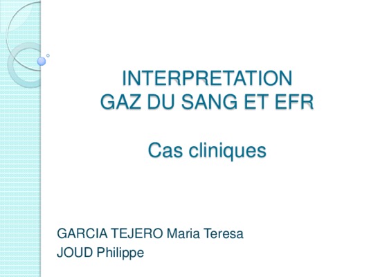 interpretation gaz du sang Book