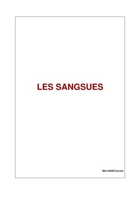 sangsues Book
