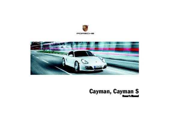 cayman manual Book