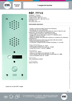 platine de rue 7771 2 Book