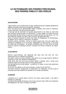 pierres precieuses Book