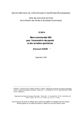 macro econometrie Book