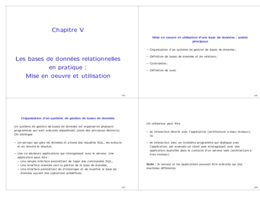 conception des bases de donnees relationnelles en pratique Book