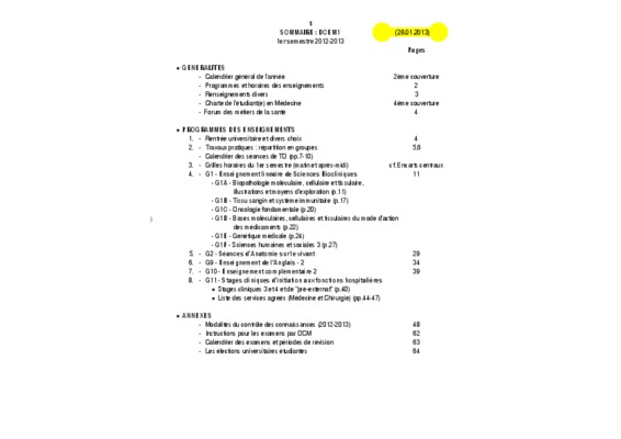 resultats partielles dcem1 medecine bordeaux Book