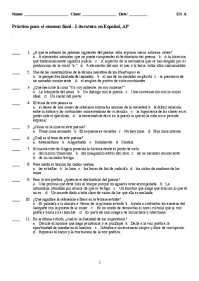 examen literatura Book