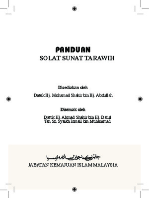 tarawih Book