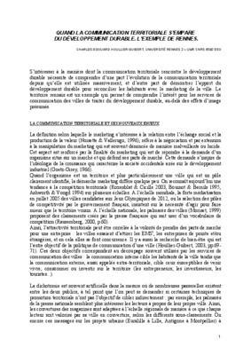 la communication territoriale Book