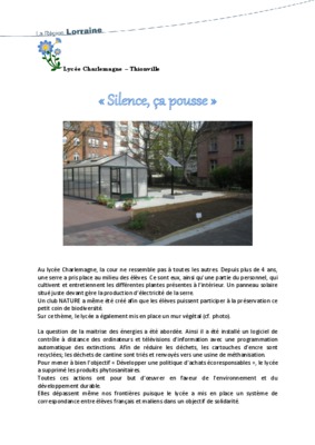 silence ca pousse Book