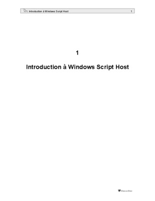 wscript cours Book