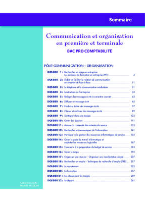 corriger edition foucher communication organisation bac pro 3 ans premiere Book