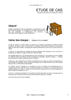 cahier des charges gestion entrepot Book