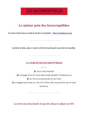 incorruptibles Book