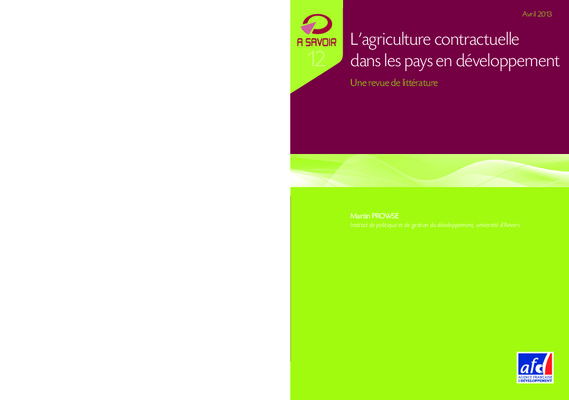 agriculture contractuelle Book