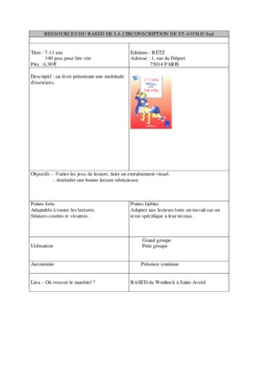 sed des jeux pour lire au cp Book
