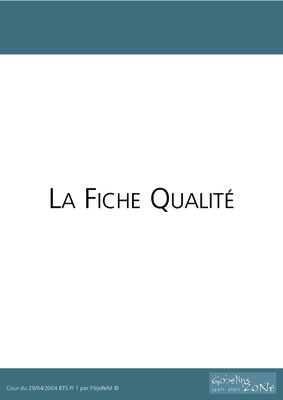 fiche qualite gaz Book