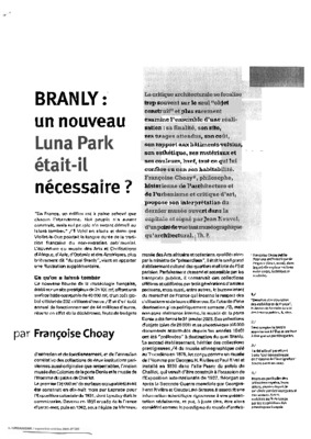 projet museum branly Book