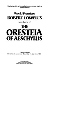 oresteia Book