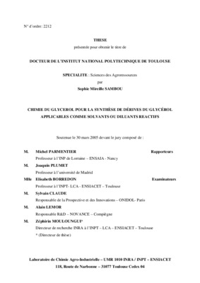 tp uree glycerol glucose Book