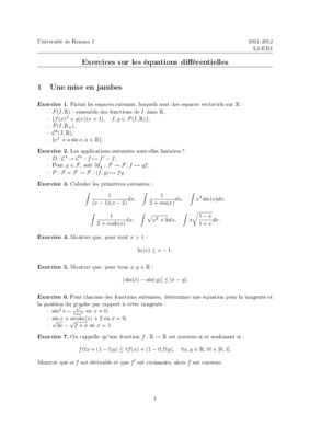 rennes1 exercices Book