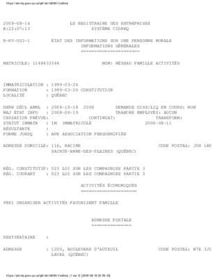 registraire Book