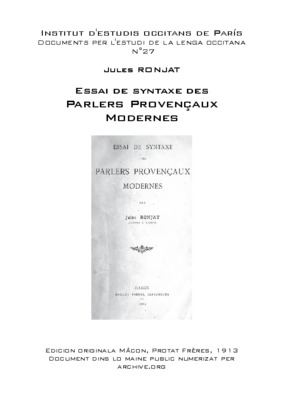 provencaux Book