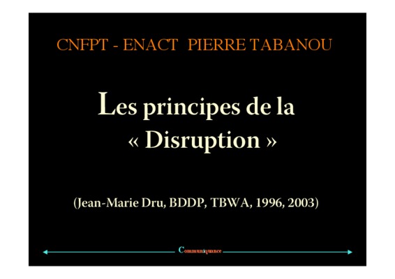 disruption Book