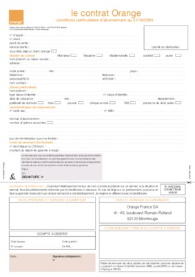 date anniversaire contrat orange Book