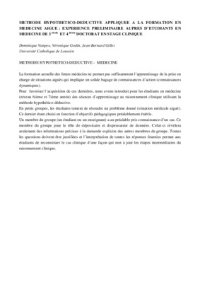 methode hypothetico deductive Book