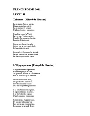 tristesse musset Book