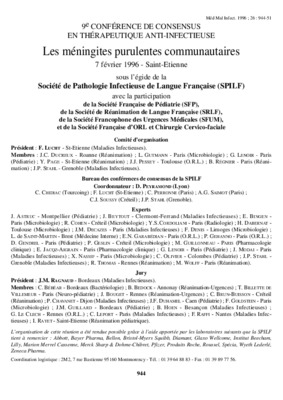 meningites de l_enfant Book