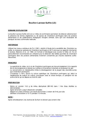 sulfite indiquateur Book