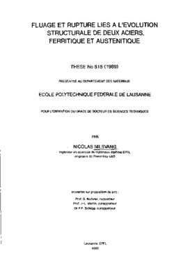 rupture materiaux par fluage Book