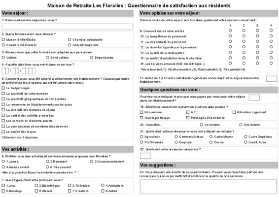 satisfaction maison de retraite Book