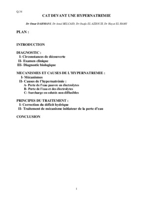 ecn hypernatremie Book