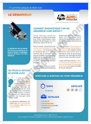 exercice demarreur auto Book