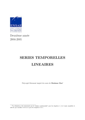 series temporelles lineaires Book