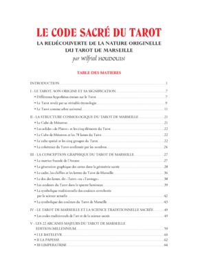 le code sacre du tarot Book