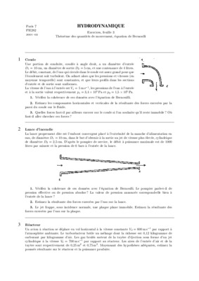 exercices en hydrodynamique Book